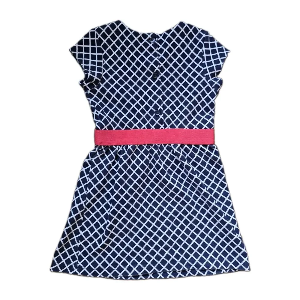 Gymboree 2016 Best in Show Diamond Print Dress Size 4 Girls Modest School